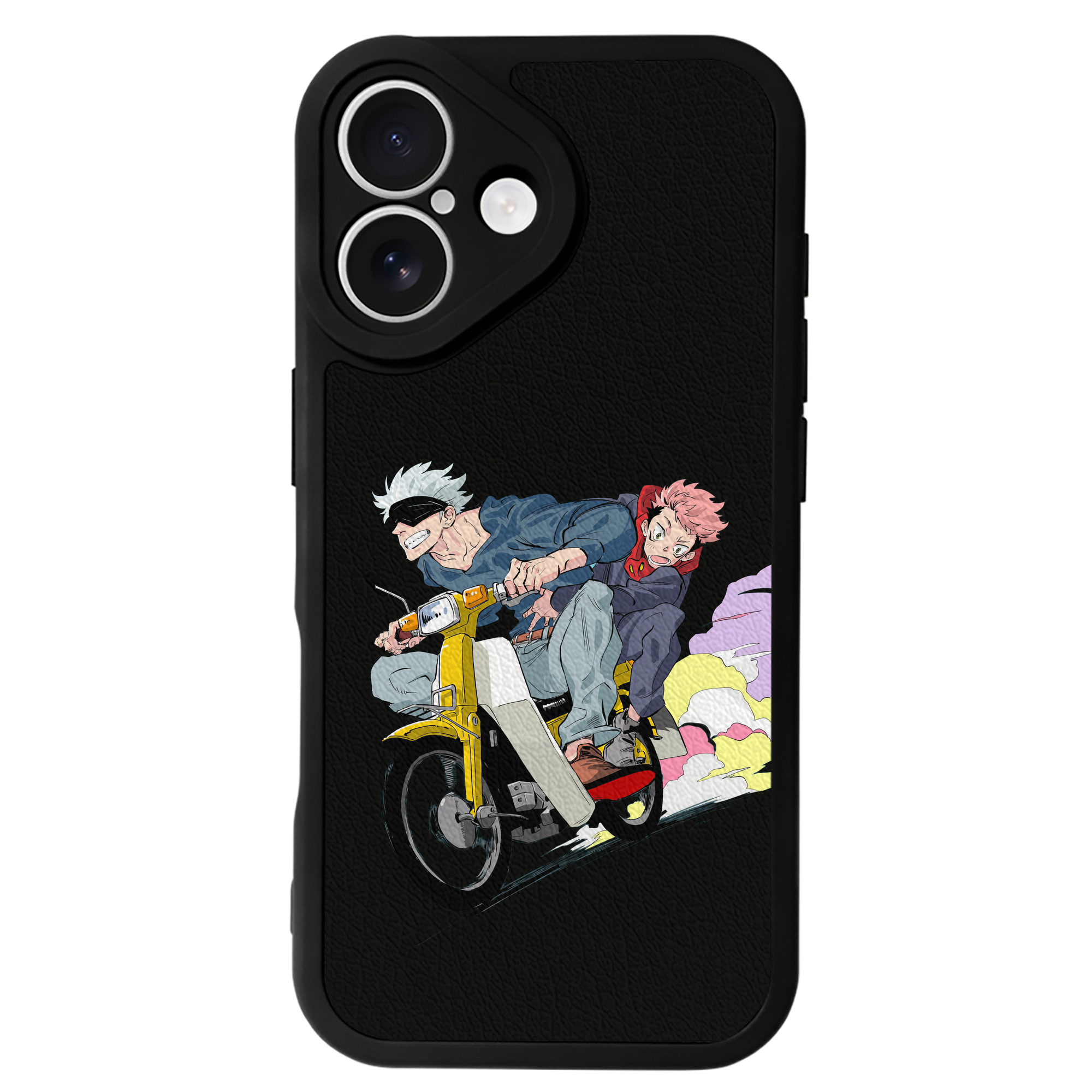 （画像用） 呪術廻戦 Jujutsu Kaisen 【iPhone 16シリーズ対応】シリコンスマホケース（レザー調） 材質：シリコン